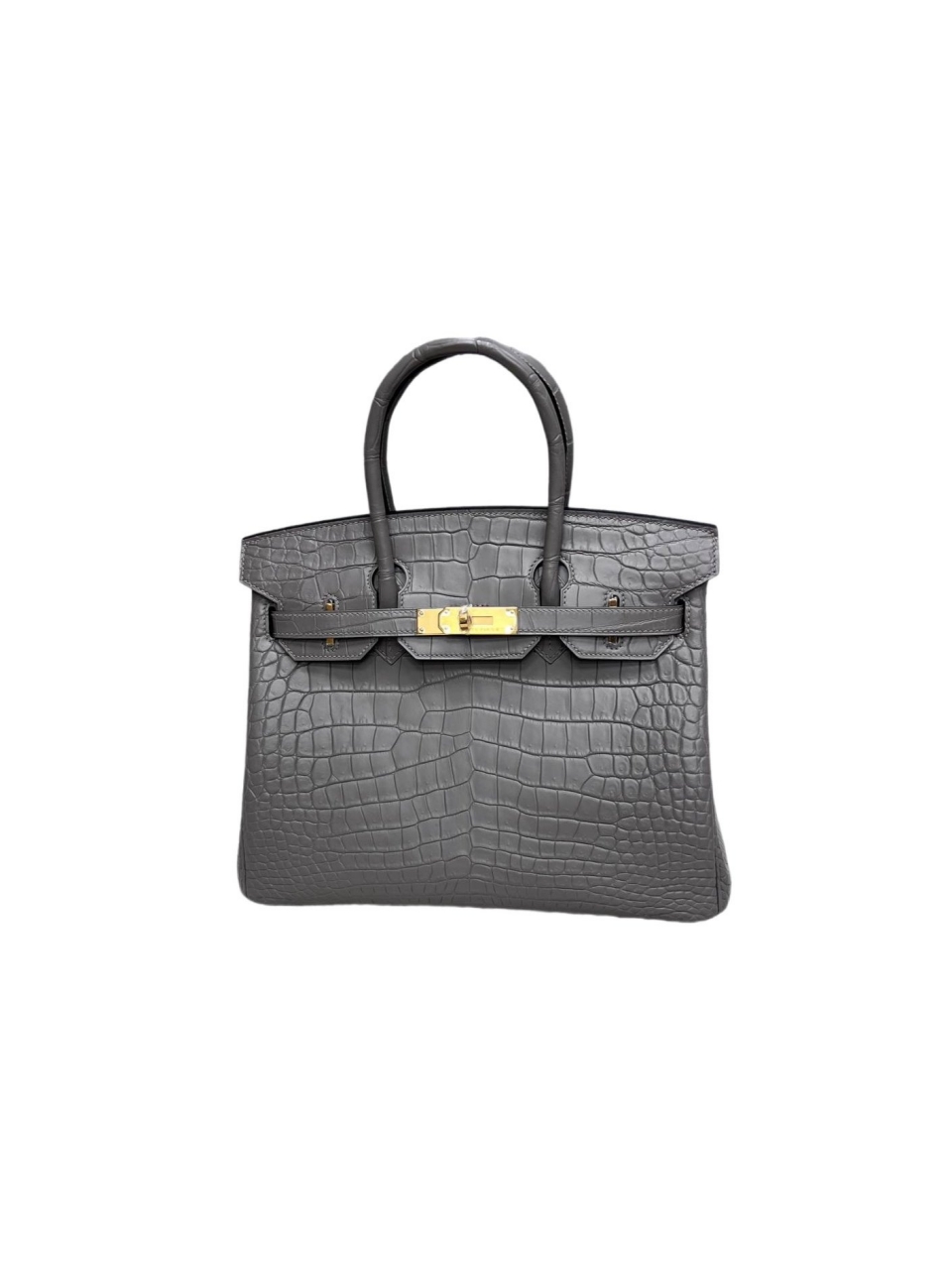 Сумка Hermes Birkin 30 из матовой кожи аллигатора